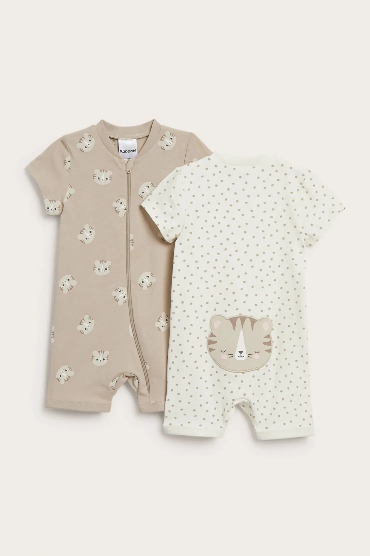 2 kpl:n pakkaus lyhythihaisia pyjamia | Beige | Vauvat | Kappahl