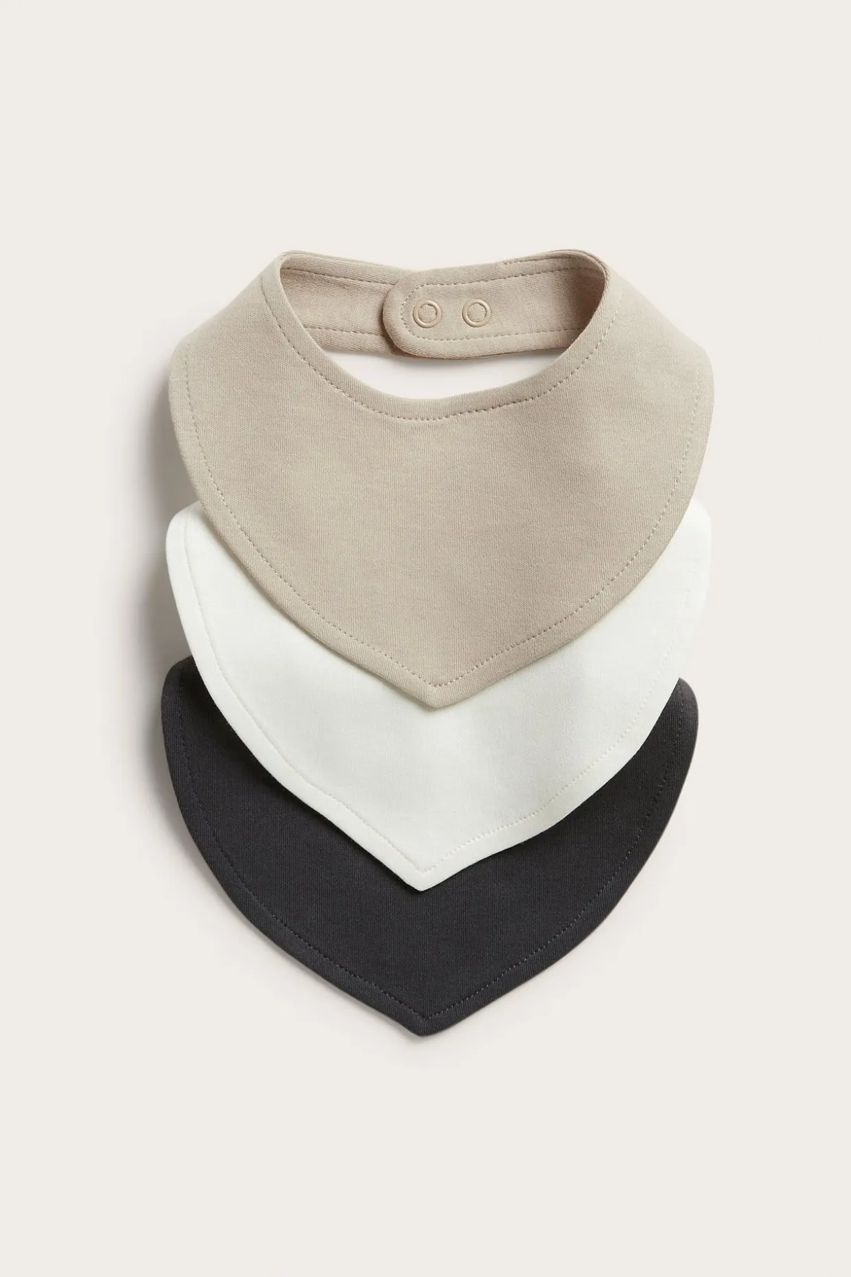 3 kpl:n pakkaus ruokalappuja | Beige | Vauvat | Kappahl