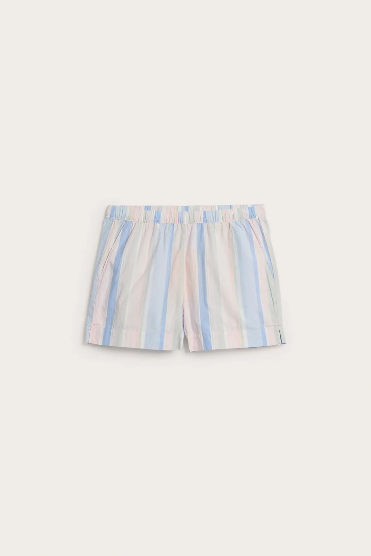 Kudottua puuvillaa olevat pyjamashortsit