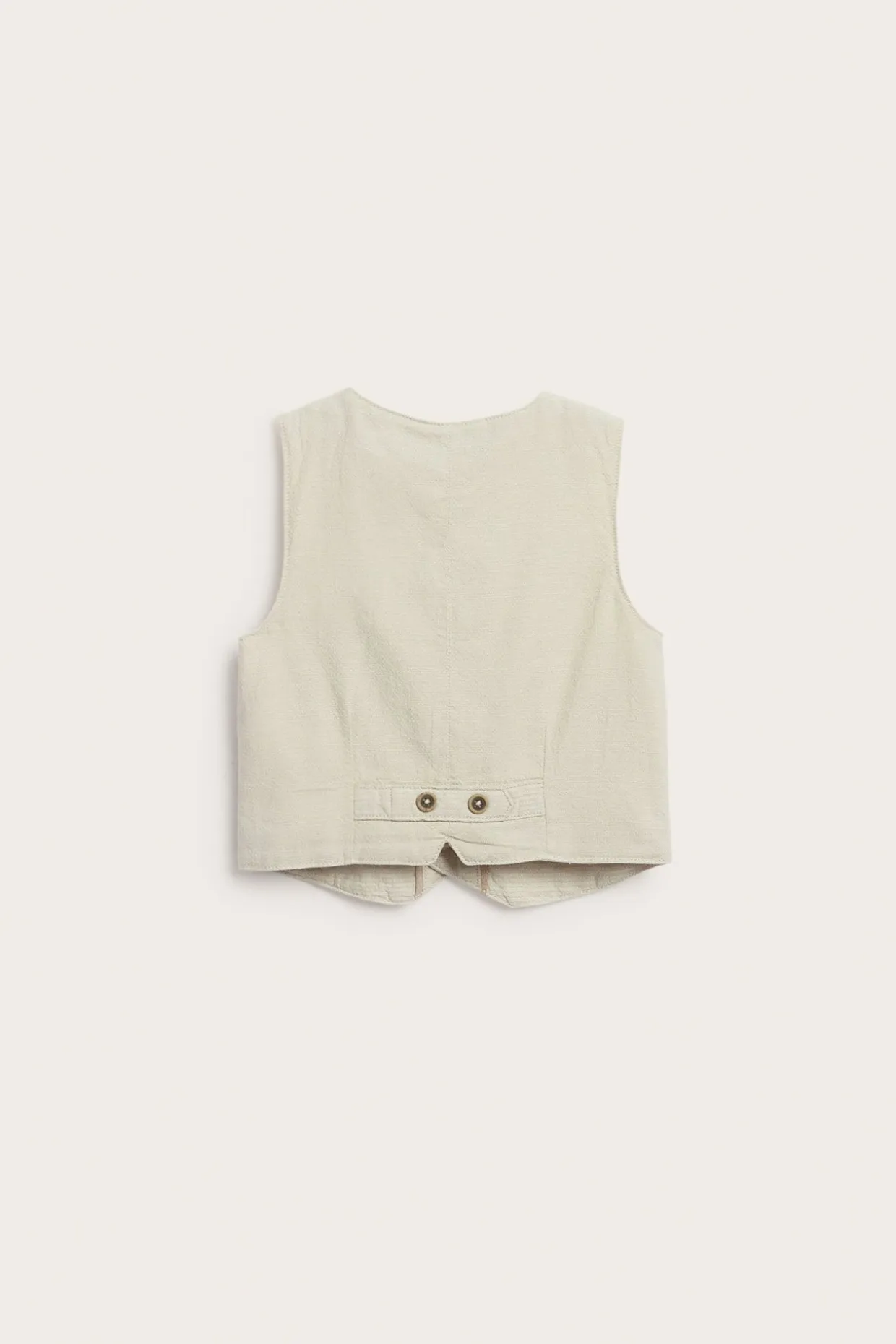 Kudottu liivi, jossa on taskut | Beige | Lapset | Newbie