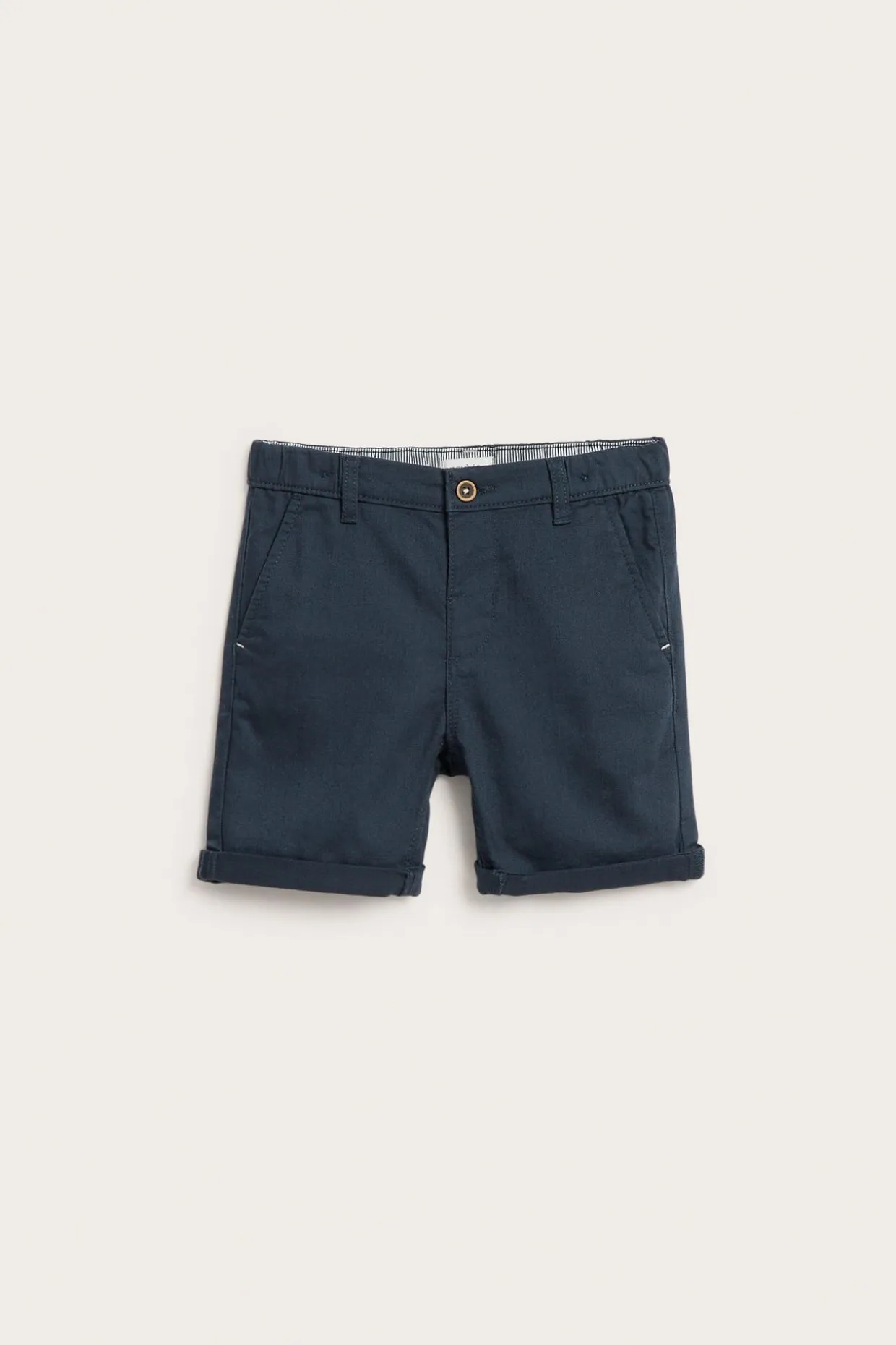 Kudotut shortsit, jossa taskut | Tummansininen | Lapset | Newbie