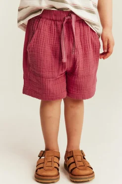 Kudotut shortsit | Punainen | Lapset | Newbie