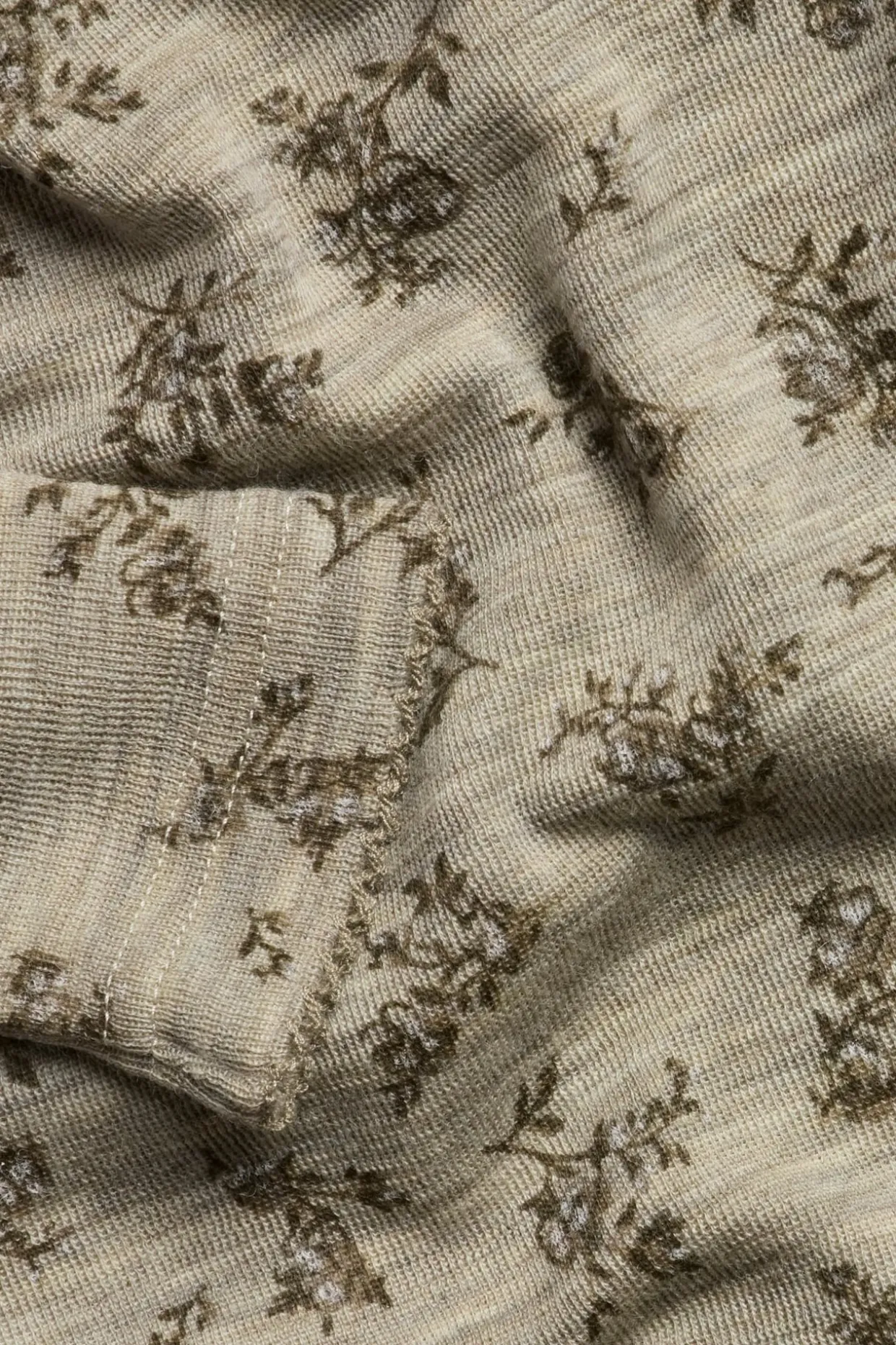 Kukallinen body merinovillasta | Meleerattu beige | Vauvat | Newbie