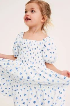 Kukallinen jerseymekko | Luonnonvalkoinen | Lapset | Kappahl