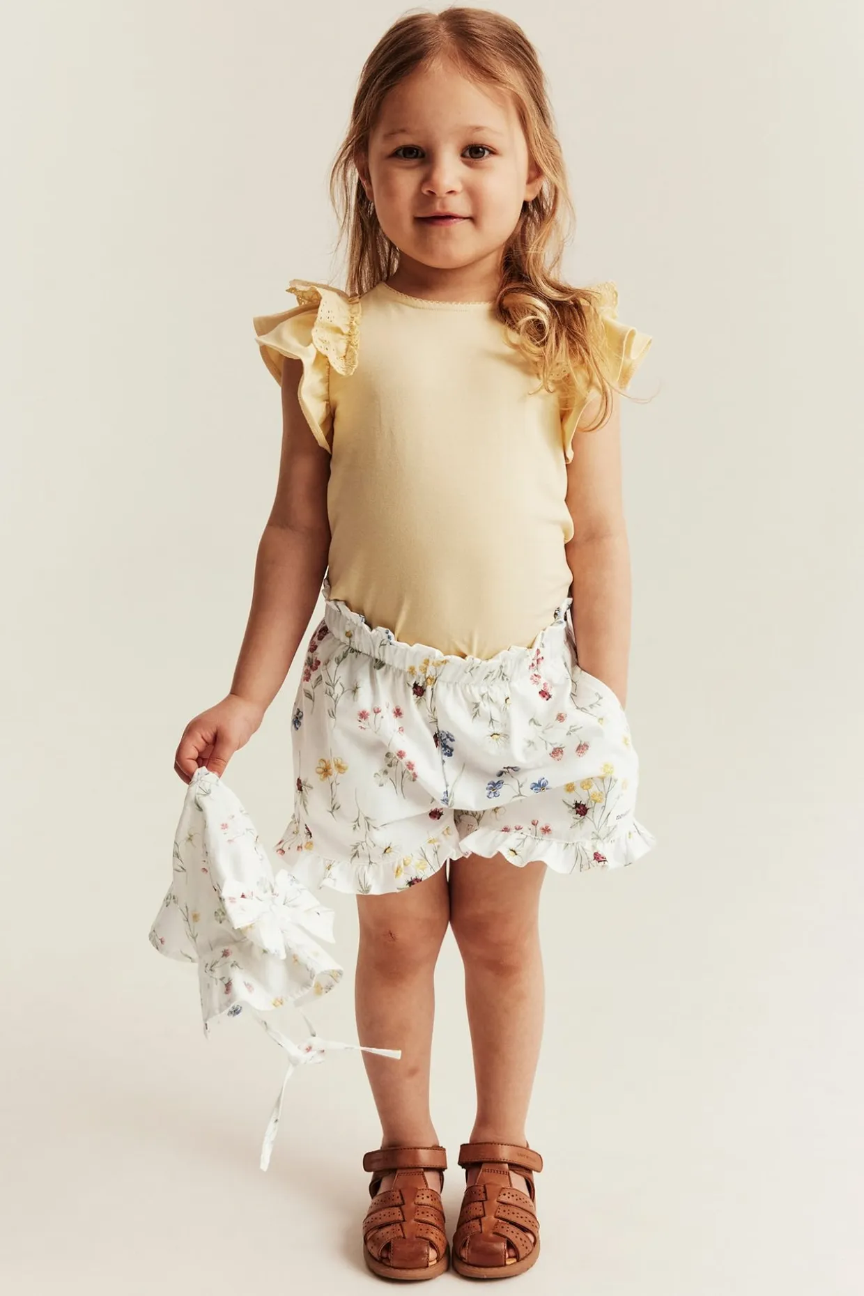 Kukalliset jerseyshortsit | Luonnonvalkoinen | Lapset | Newbie