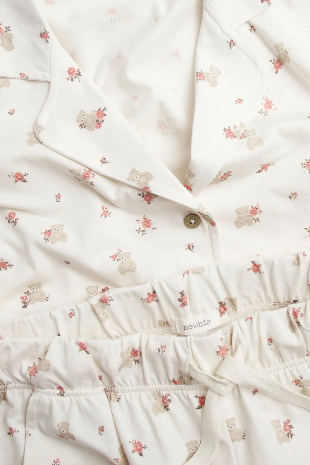 Kukkakuvioinen Newbie Woman -pyjama | Luonnonvalkoinen | Lapset | Newbie