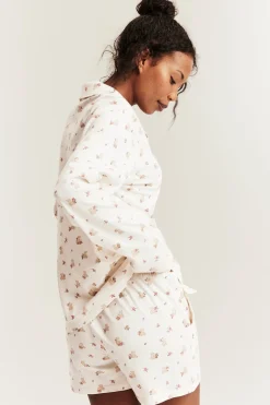 Kukkakuvioinen Newbie Woman -pyjama | Luonnonvalkoinen | Lapset | Newbie