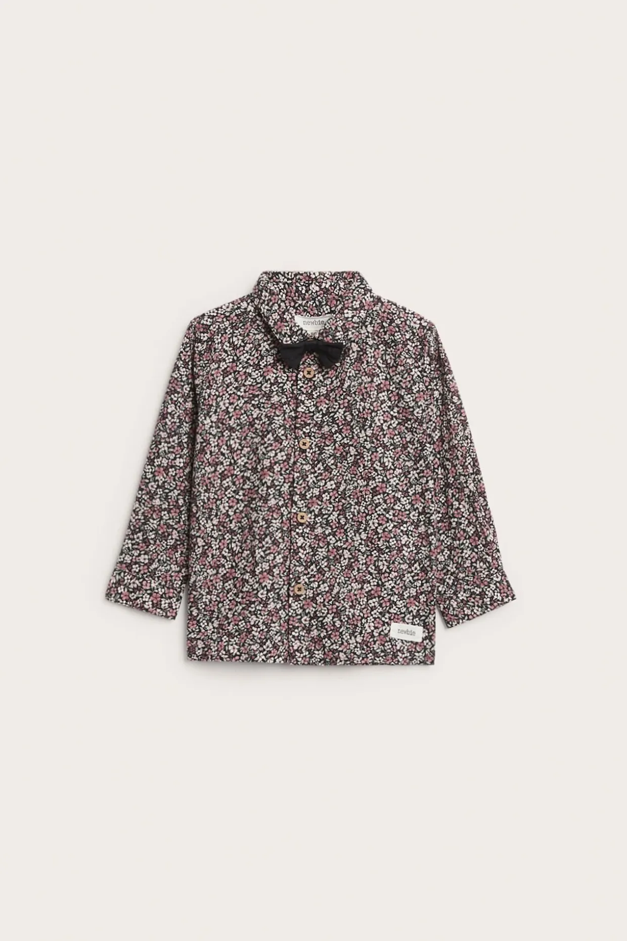 Kukkakuvioinen, rusettisomisteinen juhlapaita | Musta | Vauvat | Newbie