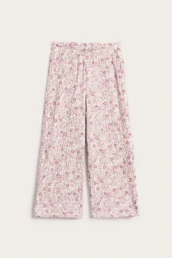 Kukkakuvioiset culotte-housut | Luonnonvalkoinen | Lapset | Kappahl