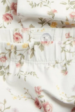 Kukkakuvioiset leggingsit, joissa pitsiä | Luonnonvalkoinen | Lapset | Newbie