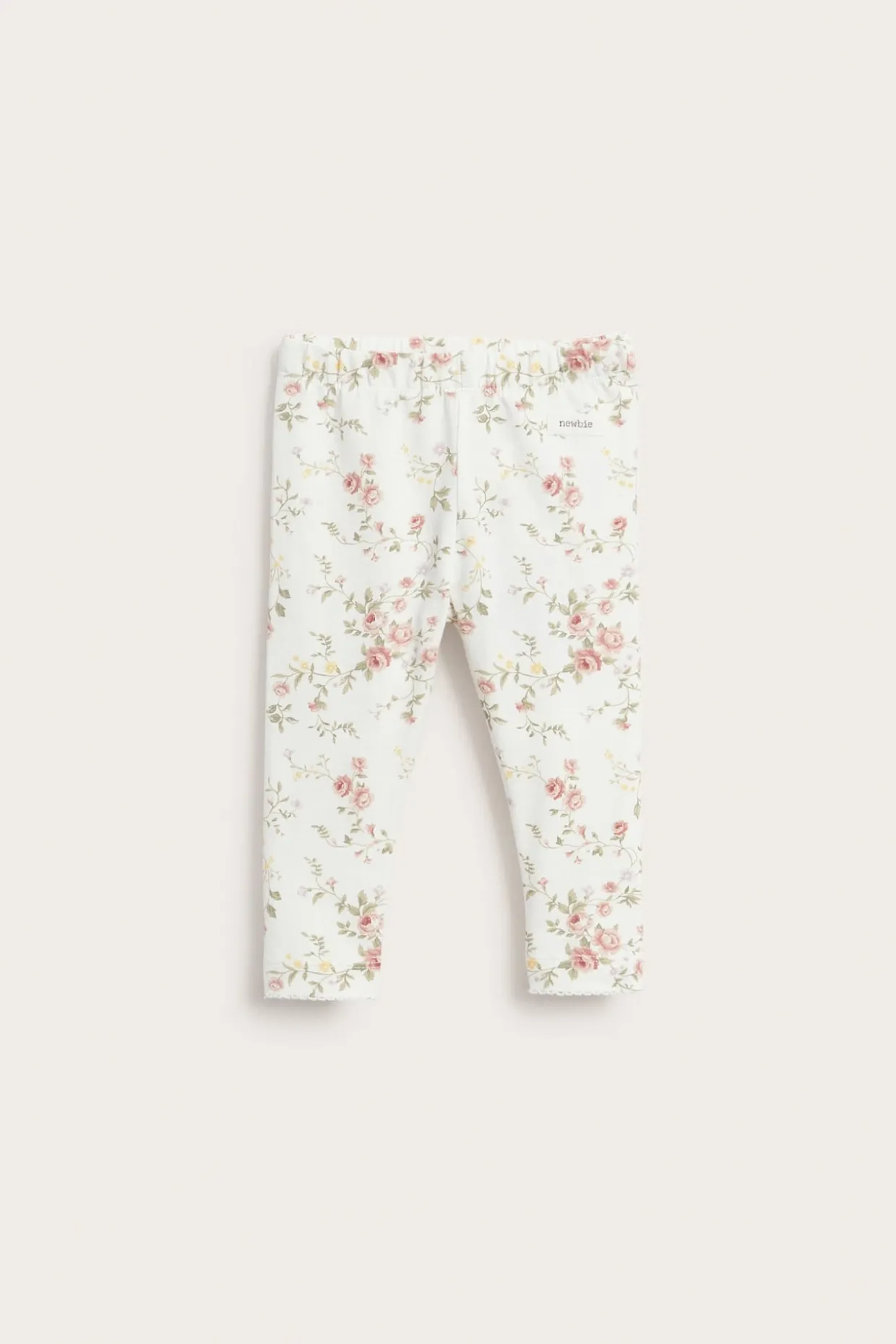 Kukkakuvioiset röyhelösomisteiset leggingsit | Luonnonvalkoinen | Vauvat | Newbie