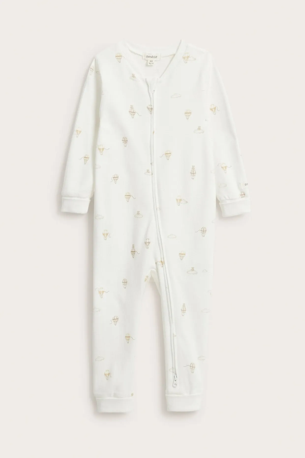 Kuumailmapallokuvioinen pyjama | Luonnonvalkoinen | Vauvat | Newbie