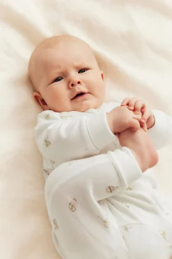 Kuumailmapallokuvioinen pyjama | Luonnonvalkoinen | Vauvat | Newbie