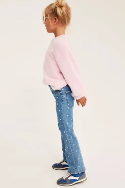 Kuvioidut bootcut-jeggingsit | Vaalea denim | Lapset | Kappahl