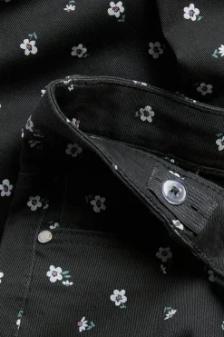 Kuvioidut bootcut-malliset tvillifarkut | Musta | Lapset | Kappahl