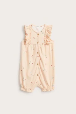 Kuvioitu, hihaton potkupuku | Oranssi | Vauvat | Newbie