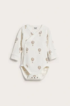 Kuvioitu ribattu vauvojen body | Beige | Vauvat | Kappahl