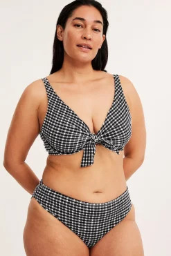 Kuviollinen bikiniyläosa | Musta | Naiset | Kappahl