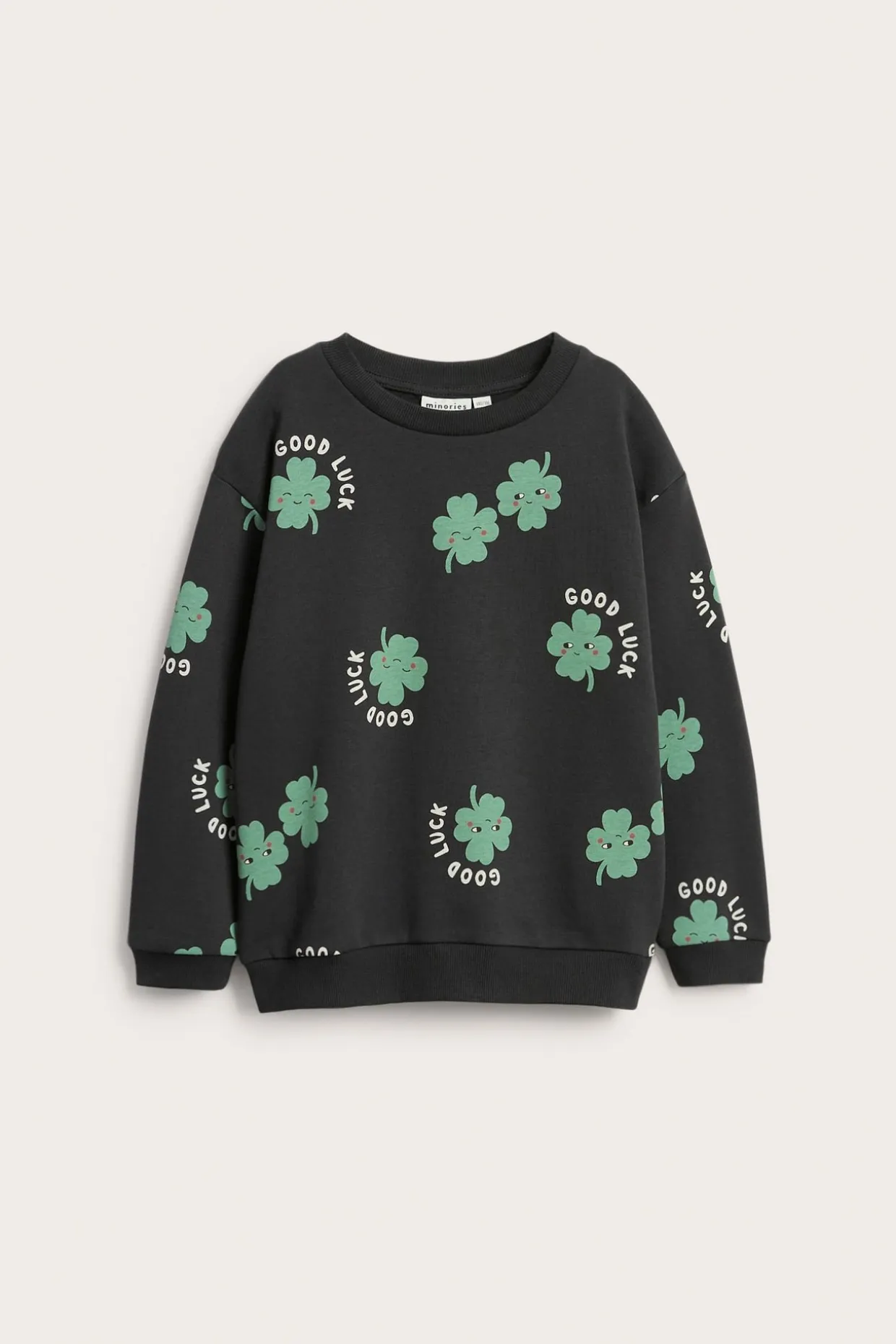 Kuviollinen collegepaita | Musta | Lapset | Kappahl