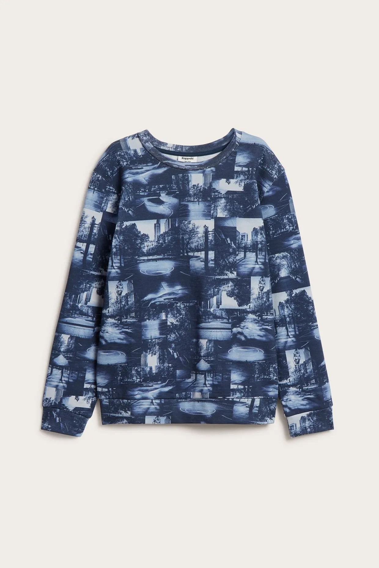 Kuviollinen collegepaita | Sininen | Lapset | Kappahl