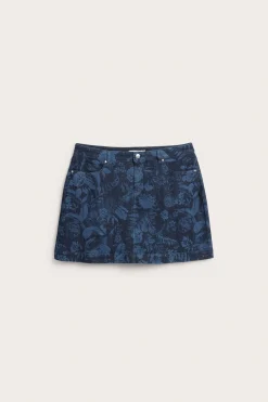 Kuviollinen farkkuhame | Denim | Naiset | Kappahl