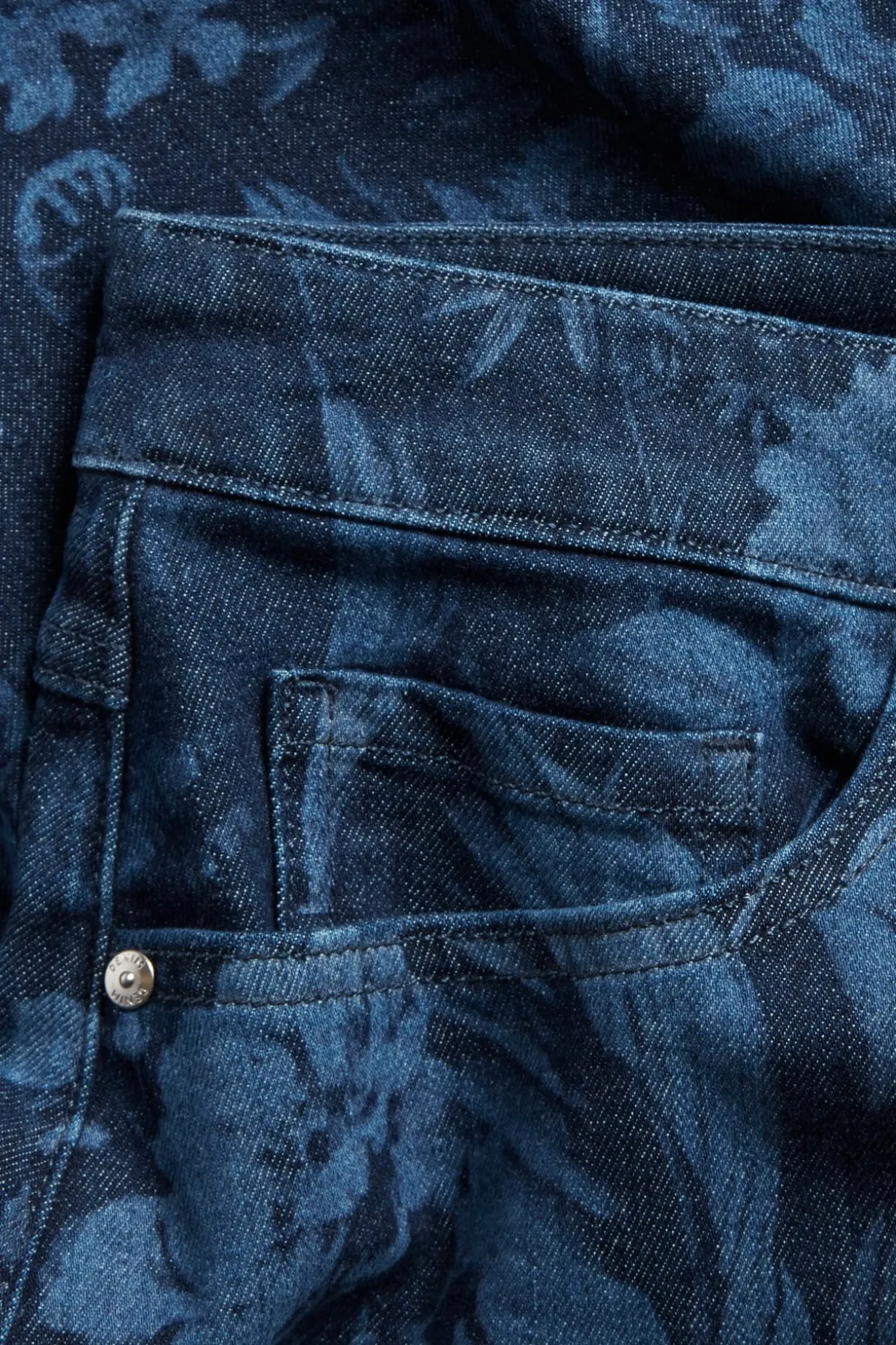 Kuviollinen farkkuhame | Denim | Naiset | Kappahl