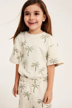 Kuviollinen puuvilla-t-paita | Vaaleanbeige | Lapset | Kappahl