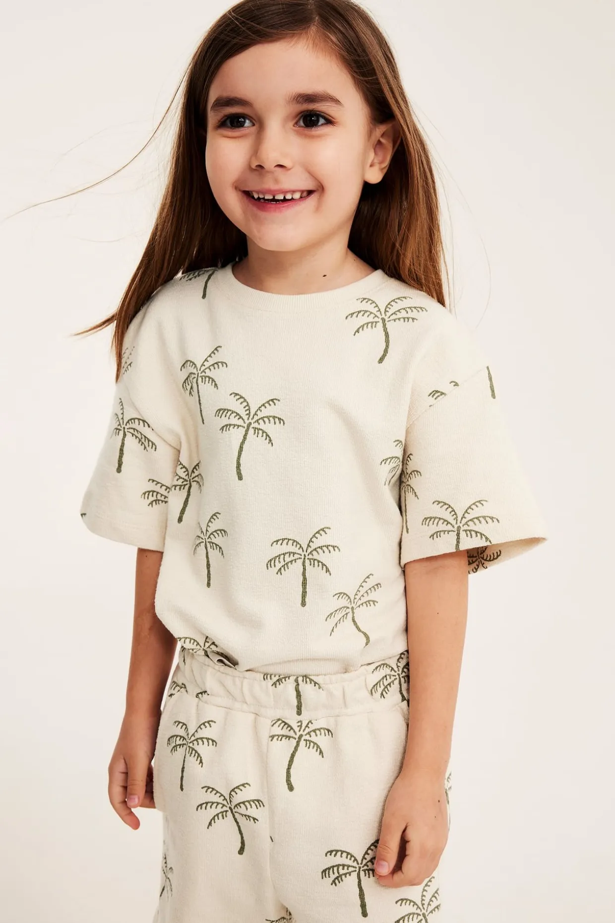 Kuviollinen puuvilla-t-paita | Vaaleanbeige | Lapset | Kappahl
