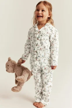 Kuviollinen pyjama | Luonnonvalkoinen | Lapset | Newbie