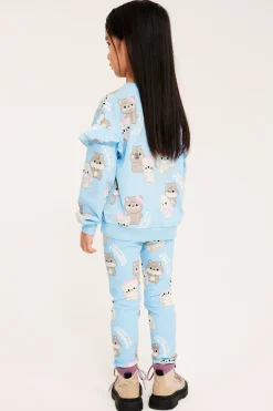 Kuviolliset leggingsit | Vaaleansininen | Lapset | Kappahl