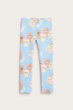 Kuviolliset leggingsit | Vaaleansininen | Lapset | Kappahl