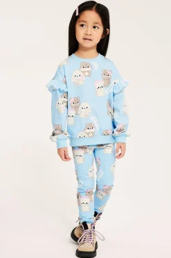 Kuviolliset leggingsit | Vaaleansininen | Lapset | Kappahl