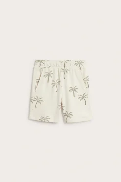 Kuviolliset puuvillatrikooshortsit | Vaaleanbeige | Lapset | Kappahl