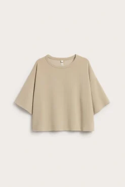 Laatikkomainen t-paita modaalisekoitteesta | Beige | Naiset | Kappahl