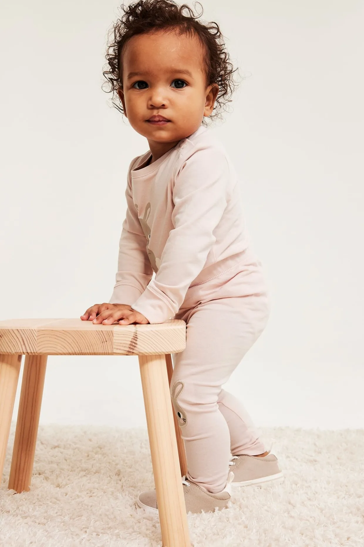 Leggingsit, joissa on applikointi | Pinkki | Vauvat | Kappahl