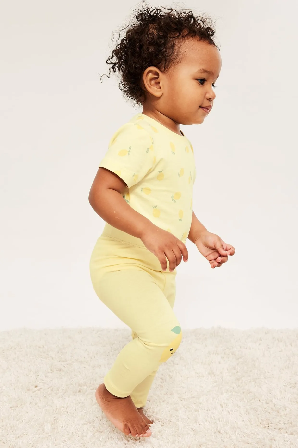 Leggingsit, joissa on applikointi | Vaaleankeltainen | Vauvat | Kappahl
