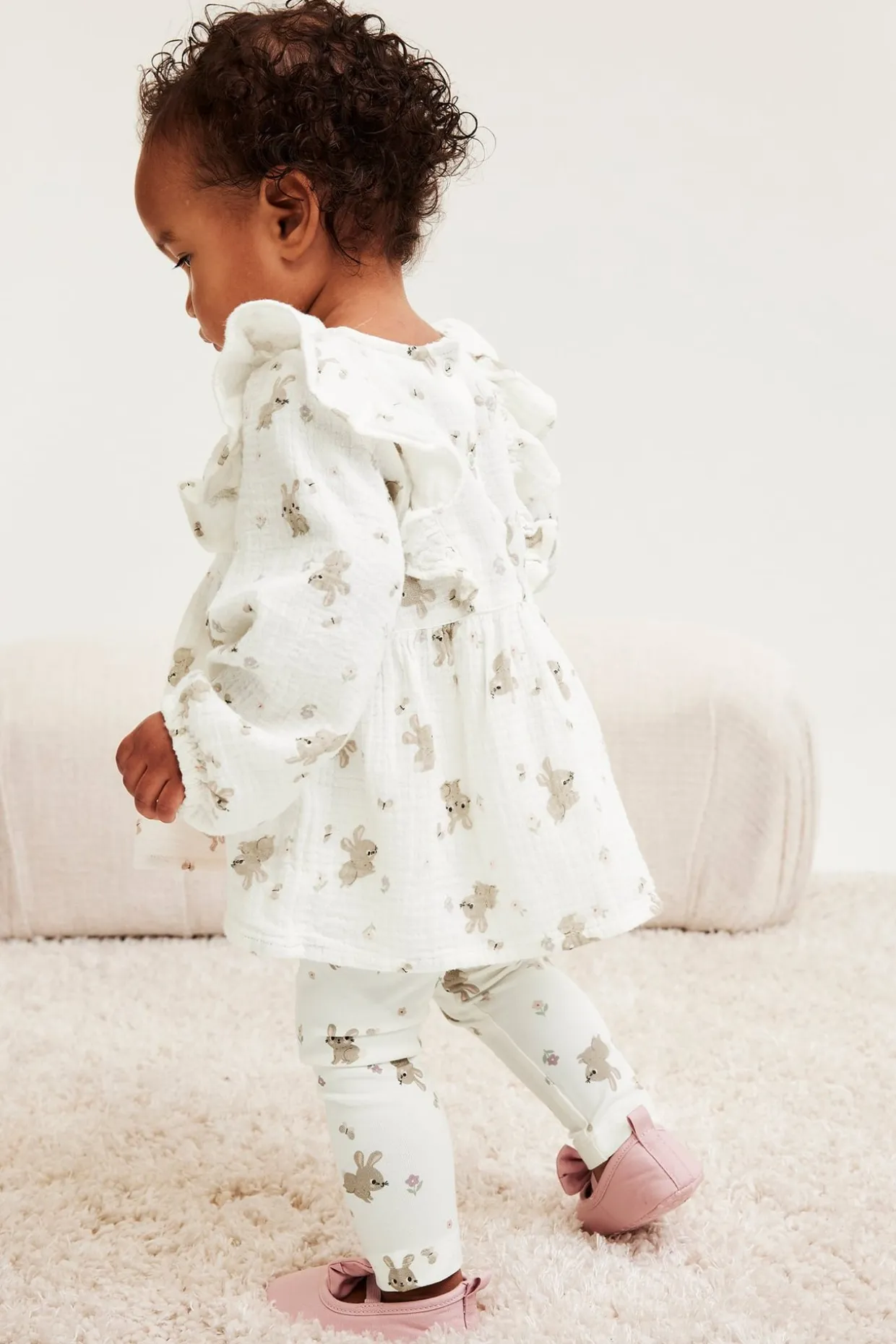 Leggingsit, joissa pupukuviointi | Luonnonvalkoinen | Vauvat | Kappahl