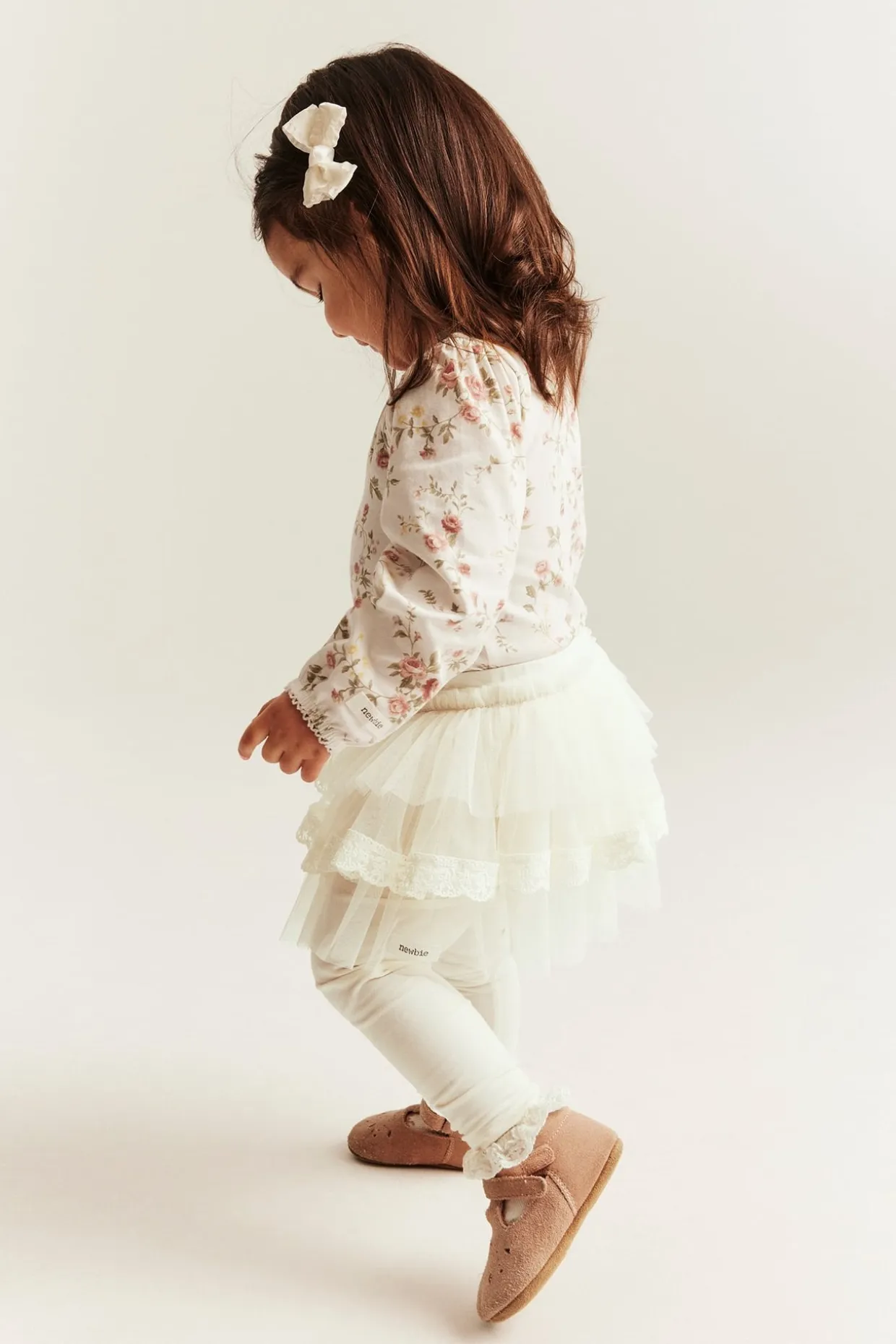Leggingsit, joissa tyllihame | Luonnonvalkoinen | Vauvat | Newbie