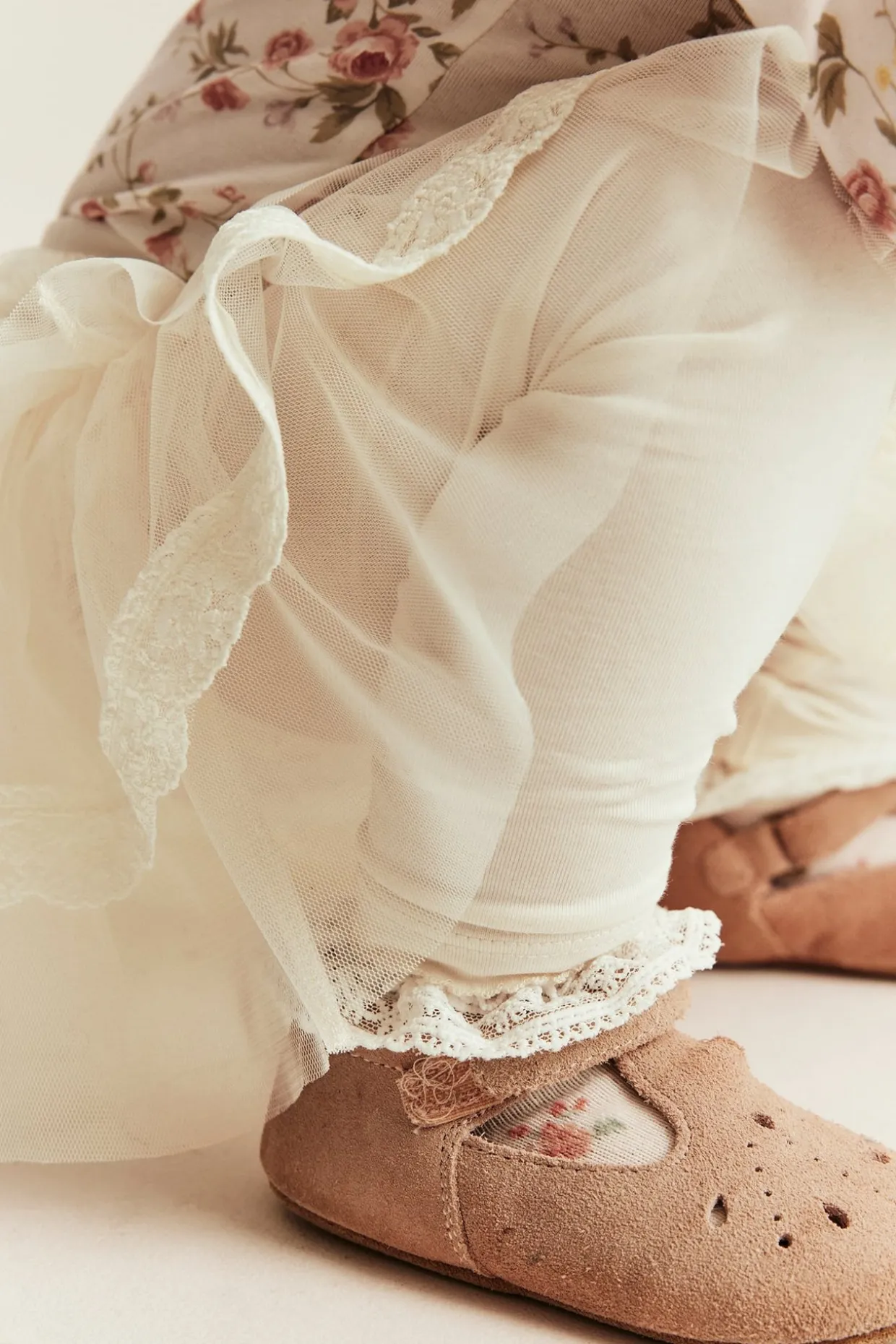 Leggingsit, joissa tyllihame | Luonnonvalkoinen | Vauvat | Newbie