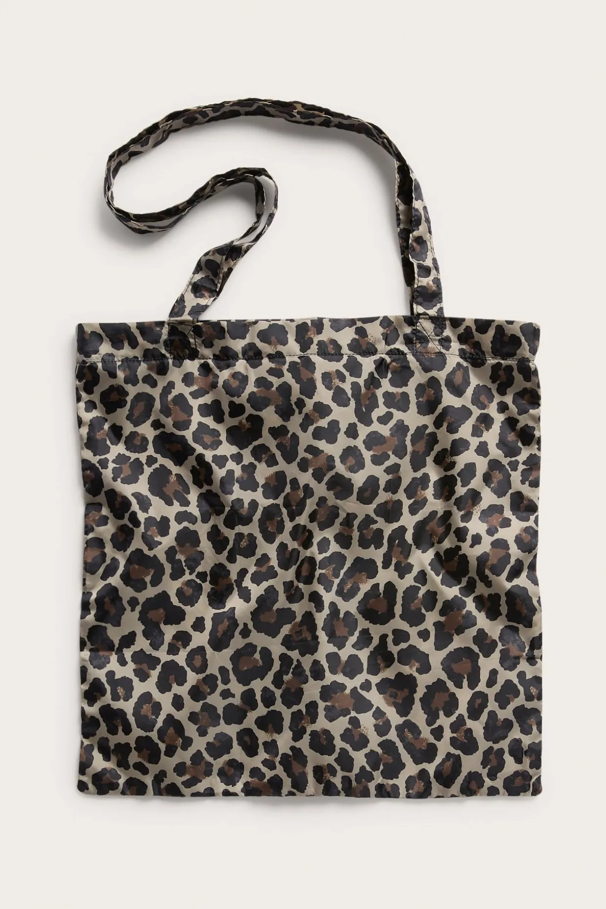 Leopardikuvioinen ostoskassi | Beige | Naiset | Kappahl