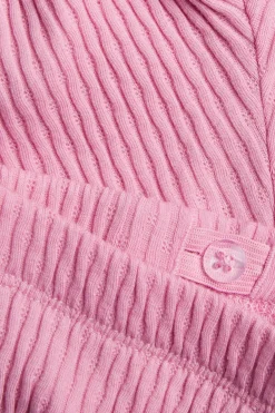 Levenevät leggingsit ribatusta trikoosta | Pinkki | Lapset | Kappahl