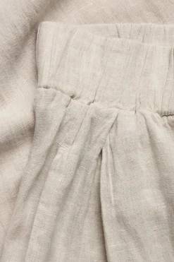 Leveät pellavahousut | Beige | Naiset | Kappahl