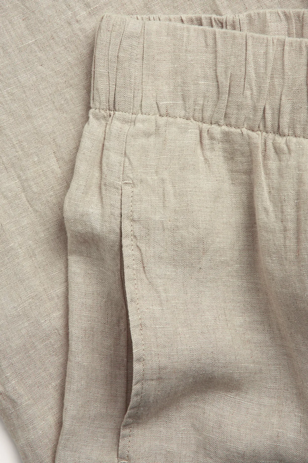 Leveät pellavahousut | Beige | Naiset | Kappahl
