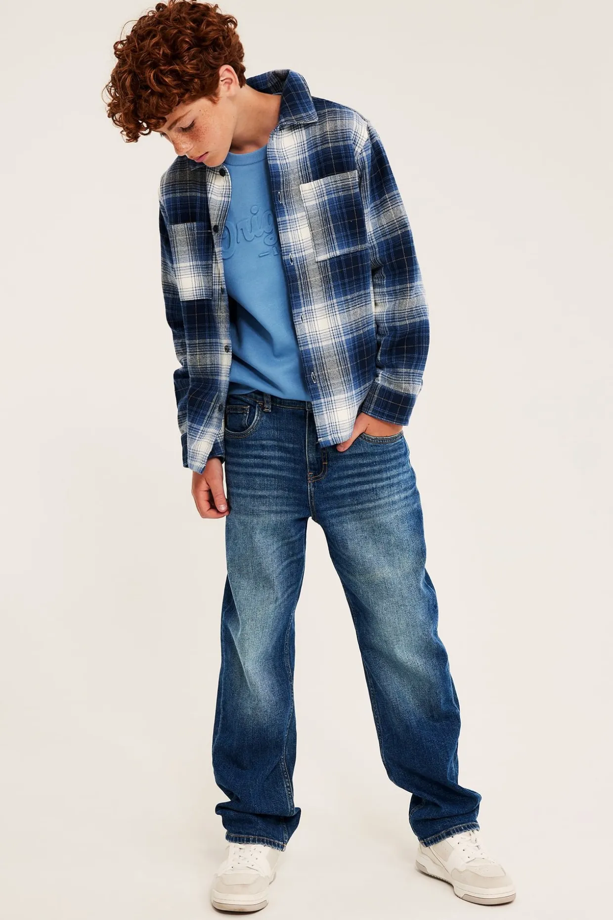 Loose jeans mid waist | Denim | Lapset | Kappahl