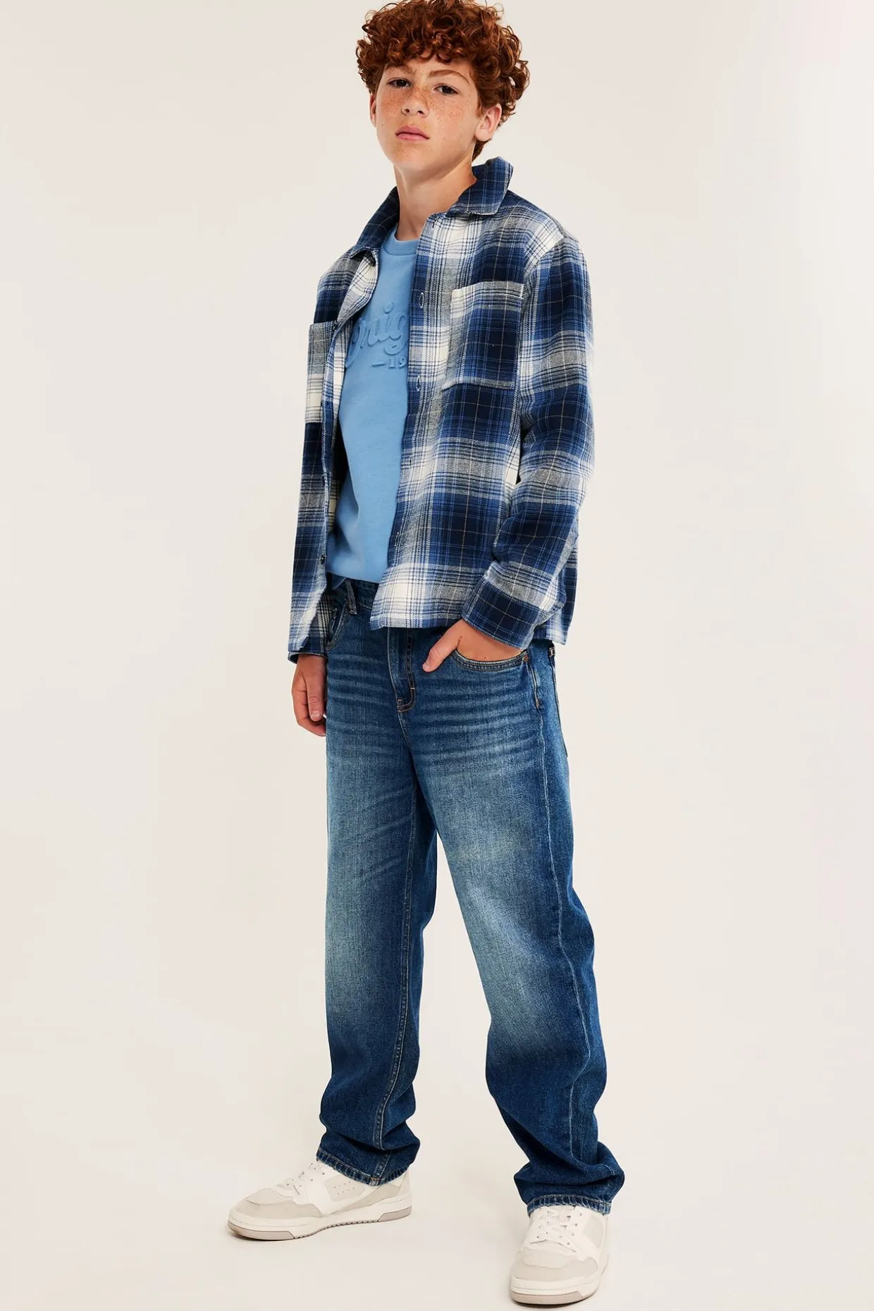 Loose jeans mid waist | Denim | Lapset | Kappahl