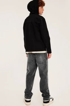Loose jeans mid waist | Hopeanharmaa | Lapset | Kappahl