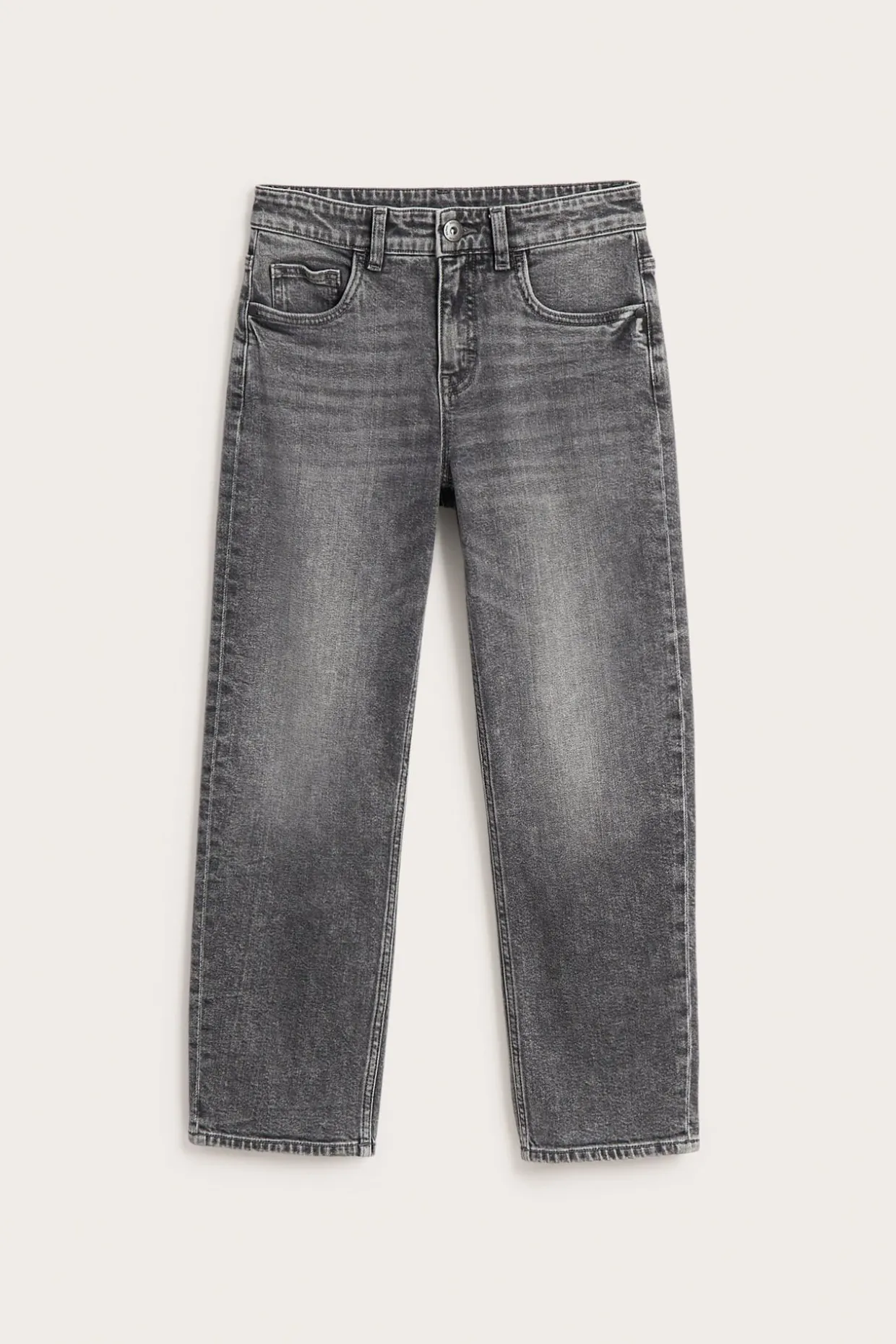 Loose jeans mid waist | Hopeanharmaa | Lapset | Kappahl