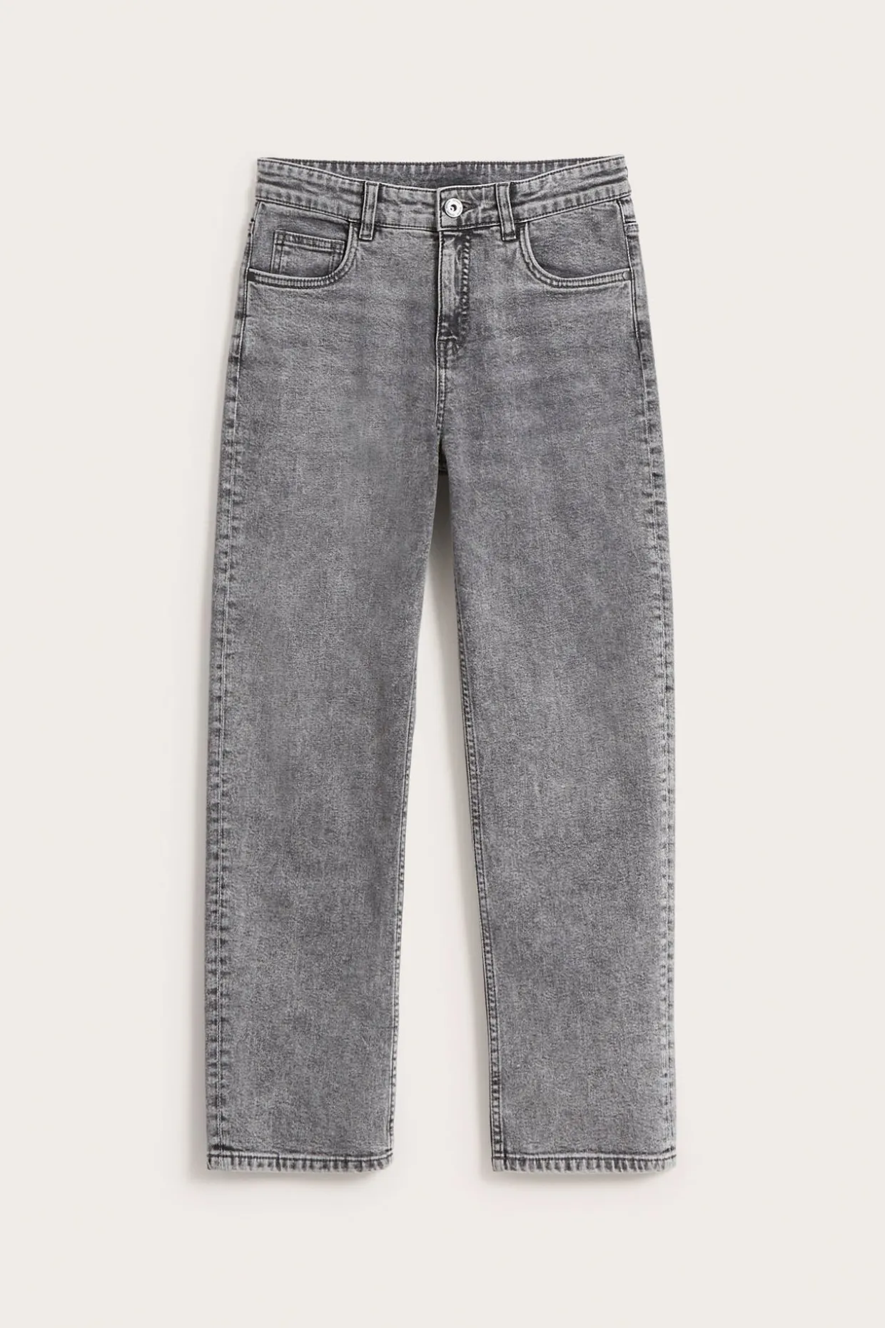 Loose jeans mid waist | Hopeanharmaa | Lapset | Kappahl