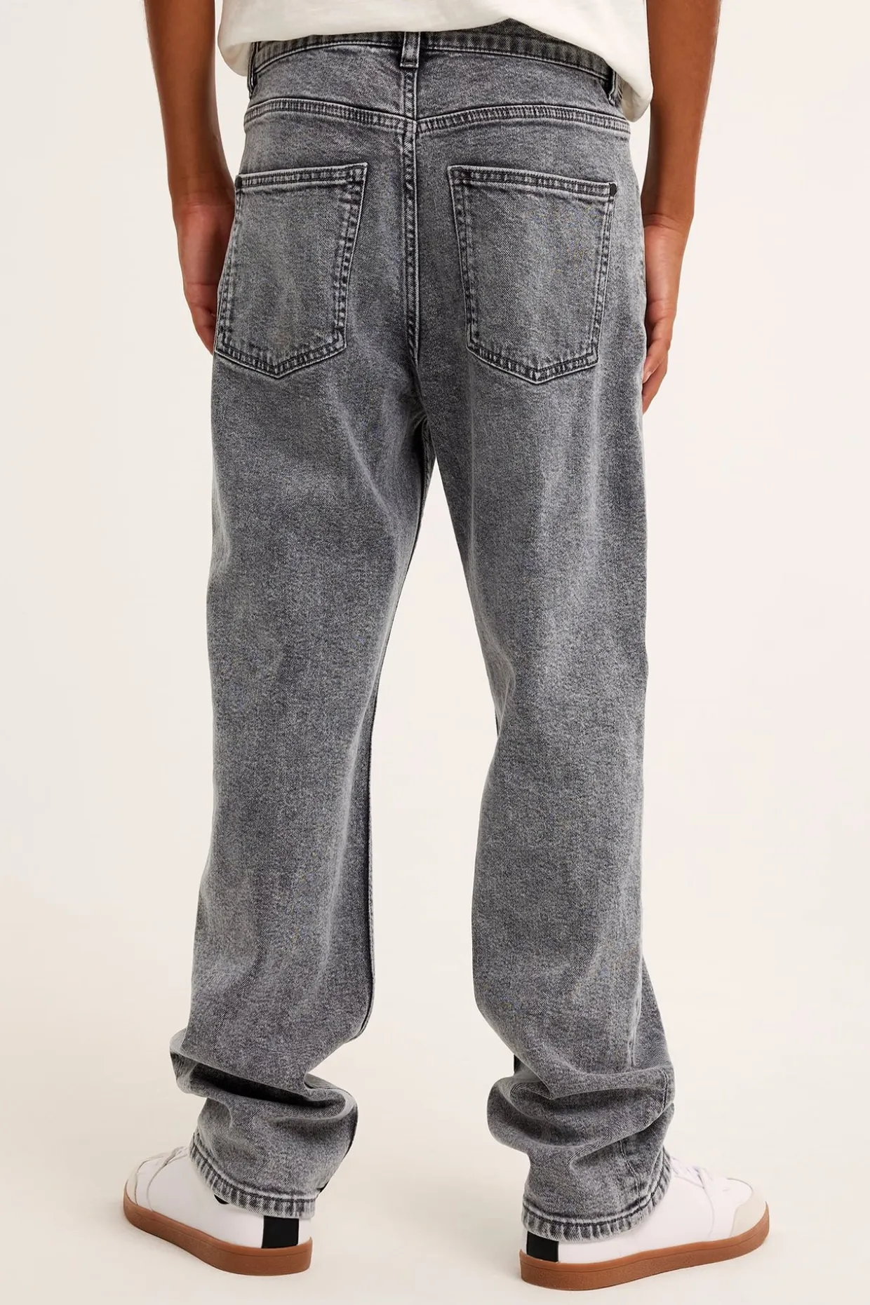 Loose jeans mid waist | Hopeanharmaa | Lapset | Kappahl