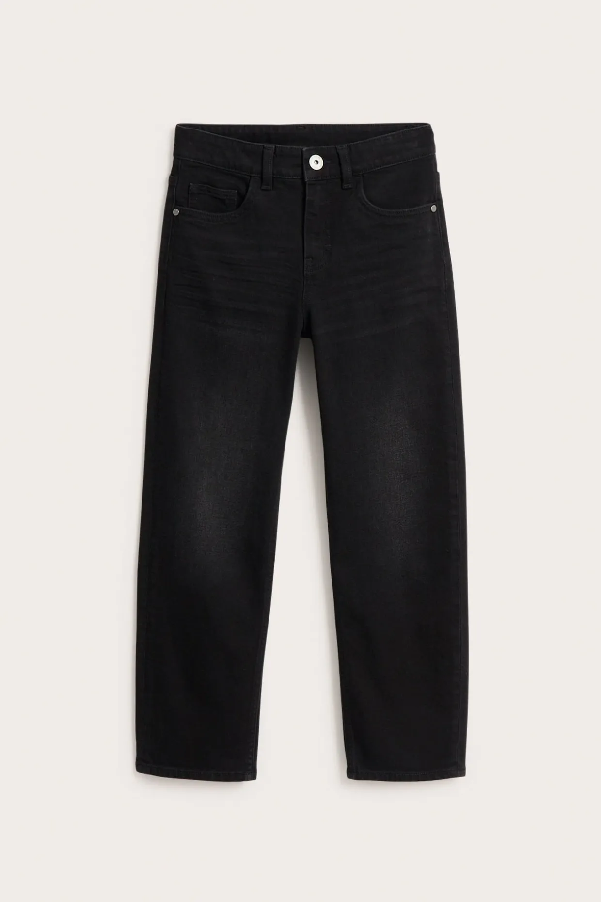 Loose jeans mid waist | Musta denim | Lapset | Kappahl